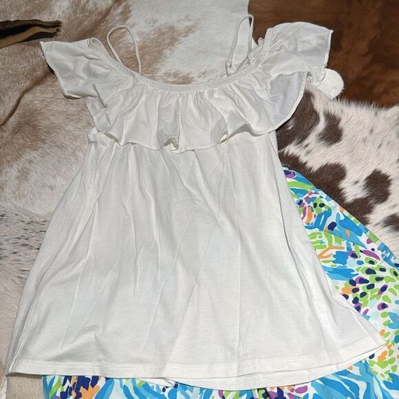 Lilly Pulitzer Strapless Top & Deep Sea Soirée Chipper Shorts Bundle - Picture 2 of 9